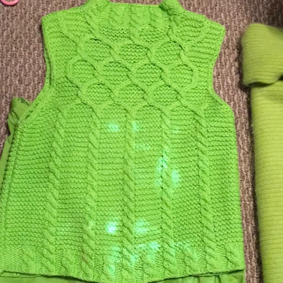 EUC, Company by Ellen Tracy, Cotton knit sleeveless top,silk pants, and Angora - Picture 2 of 8